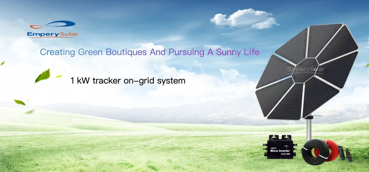 Solar sunflower One axis solar tracker manual tracking Multi-function