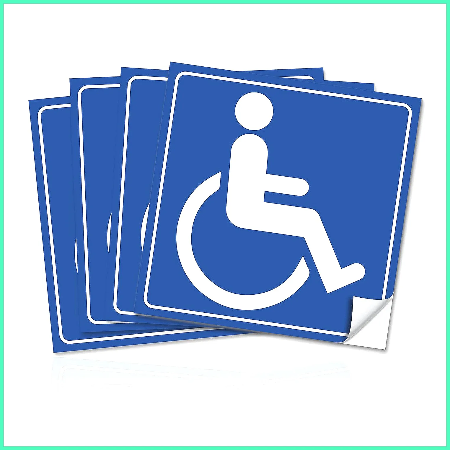 Amazon Disability Parking Sign Sticker - UV Resistant Vinyl Decal for Car Window