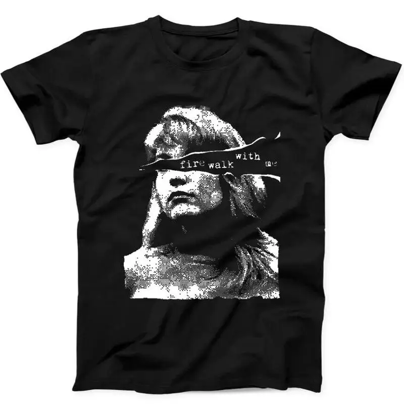 Twin Peaks Laura Palmer Fire Walk With Me Limited Edition Gift Black T Shirt 76