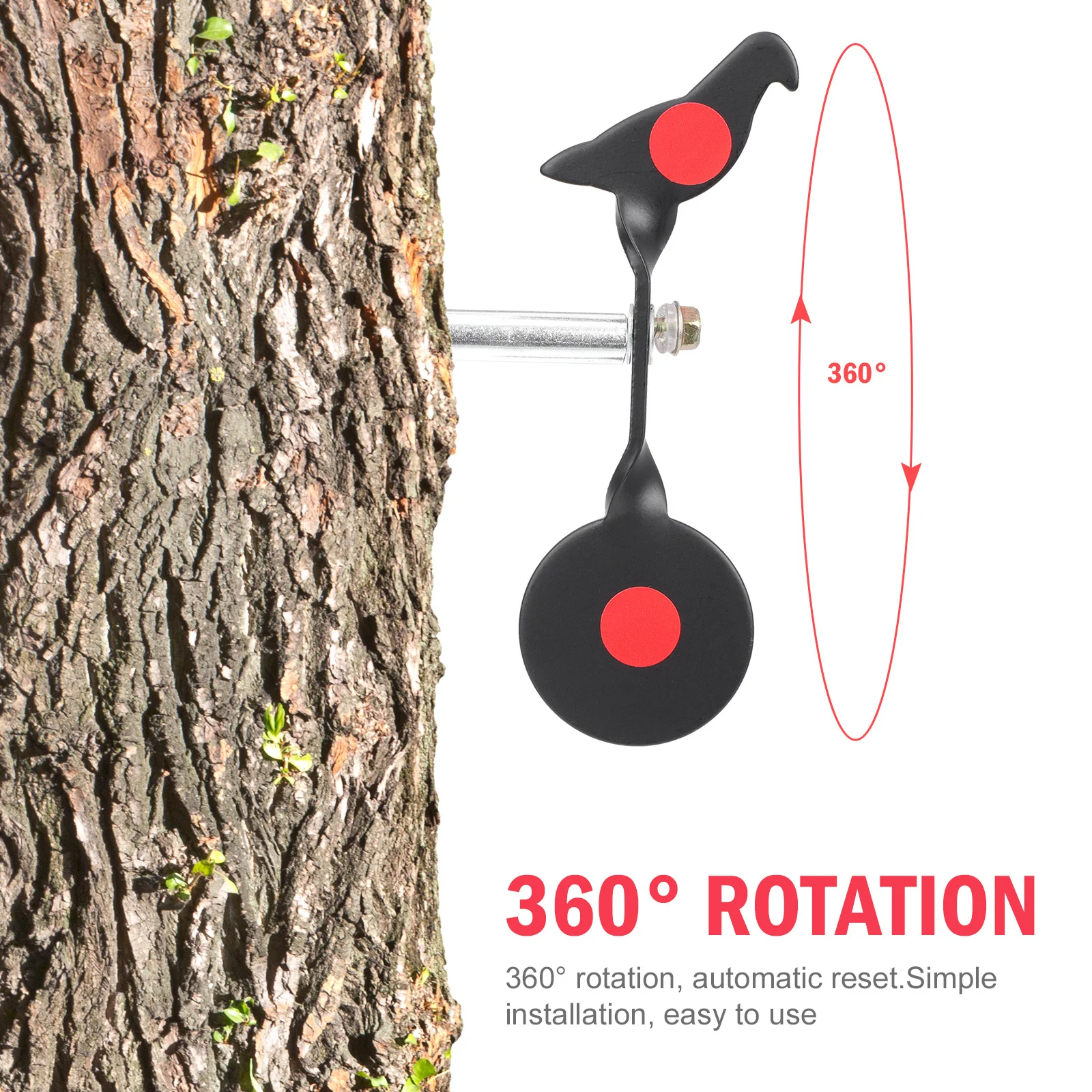 

Portable Metal Shooting Training Target Sturdy Rotatory Design for Outdoor Indoor Use Multi Purpose Accuracy