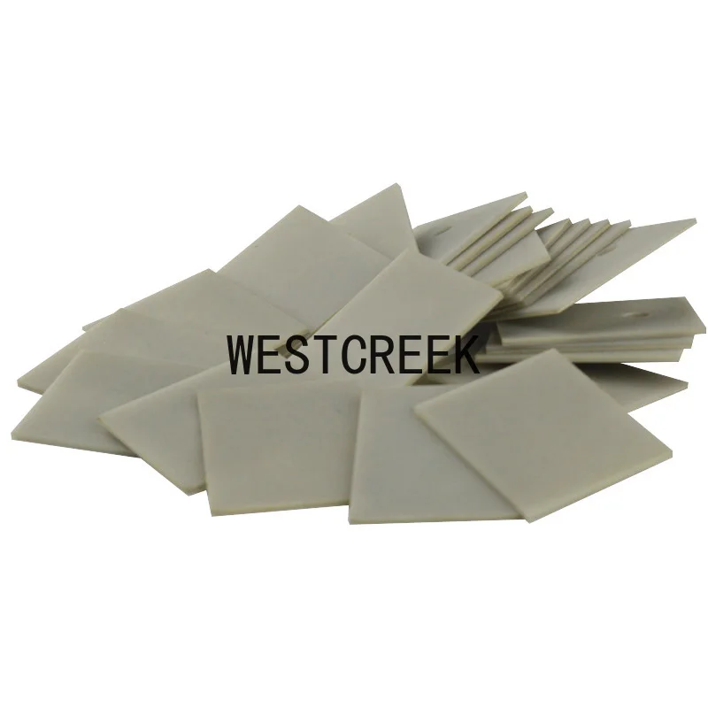 WESTCREEK 10pcs Aluminium Nitride Ceramic Substrate Thermal Conductive Insulating Ceramic TO-220/247/264/3P/3 Aluminium Nitride