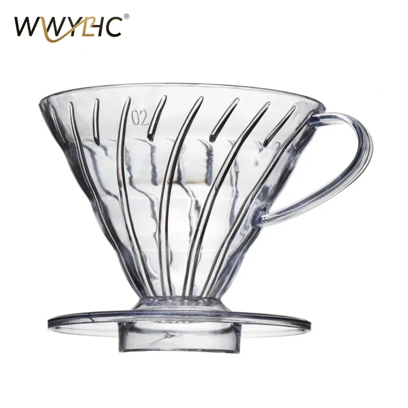 Suitable for Resin Coffee Filter Pot, Household Hand-brewed Glass Drip Filter Pot, Matched with Plastic Filter Cup Coffee Cup