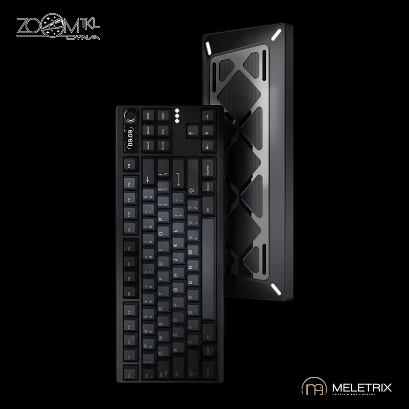 ZOOMTKL DYNA Tri-Mode Wireless Mechanical Gaming Keyboard Kit - Premium Custom Build Set with Aluminum Case Excludes Keycaps
