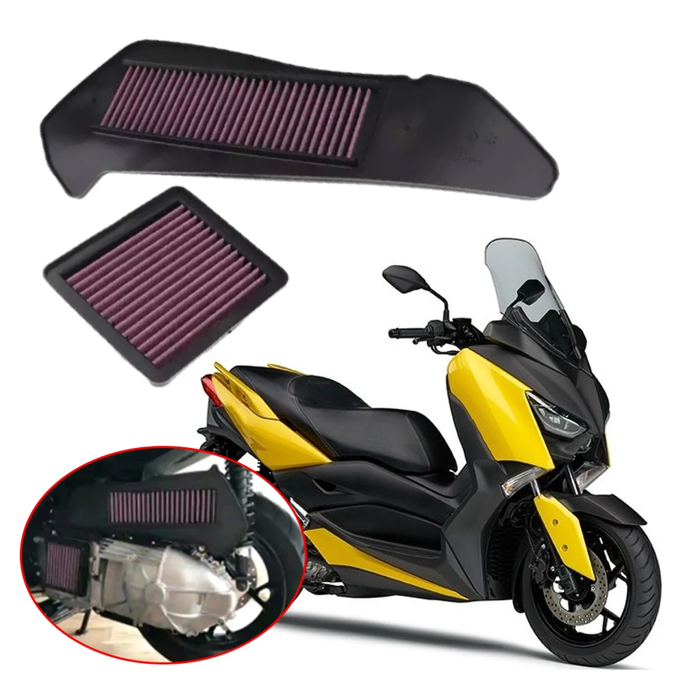Motorcycle Air Filter Air Intake Cleaner Filter Engine Protect for Yamaha XMAX 250 XMAX300 2017 2018 2019 2020 2021