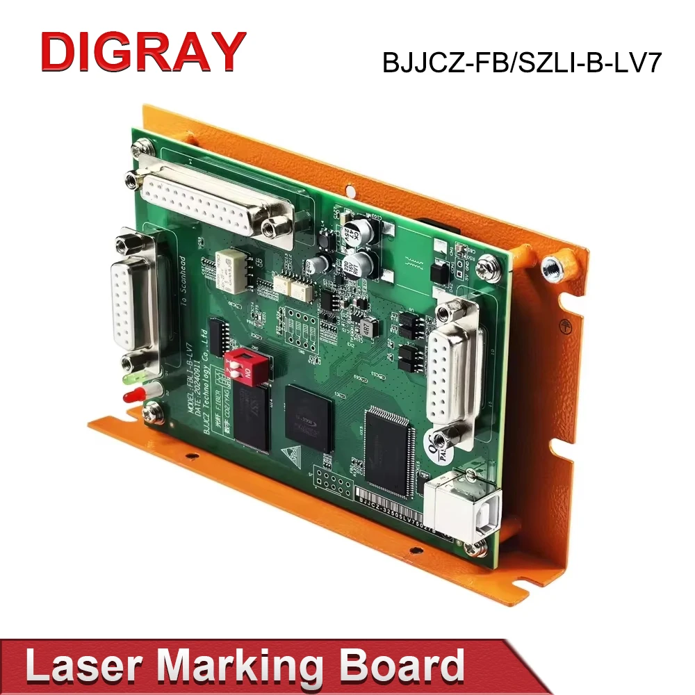 DIGRAY BJJCZ وحدة تحكم بالليزر البطاقة الأصلية JCZ لوحة تحكم FBLI-B-LV7 Ezcad لآلة وسم الألياف IPG Raycus JPT MAX