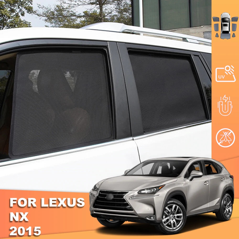 For Lexus NX 200H AZ10 2014-2021 Magnetic Car Sunshade Front Windshield Curtain Cover Rear Side Baby Window Mesh Sun Shade Visor