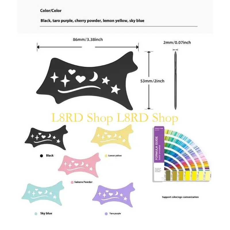 L8RD Winged Silikonowe podkładki do oczu