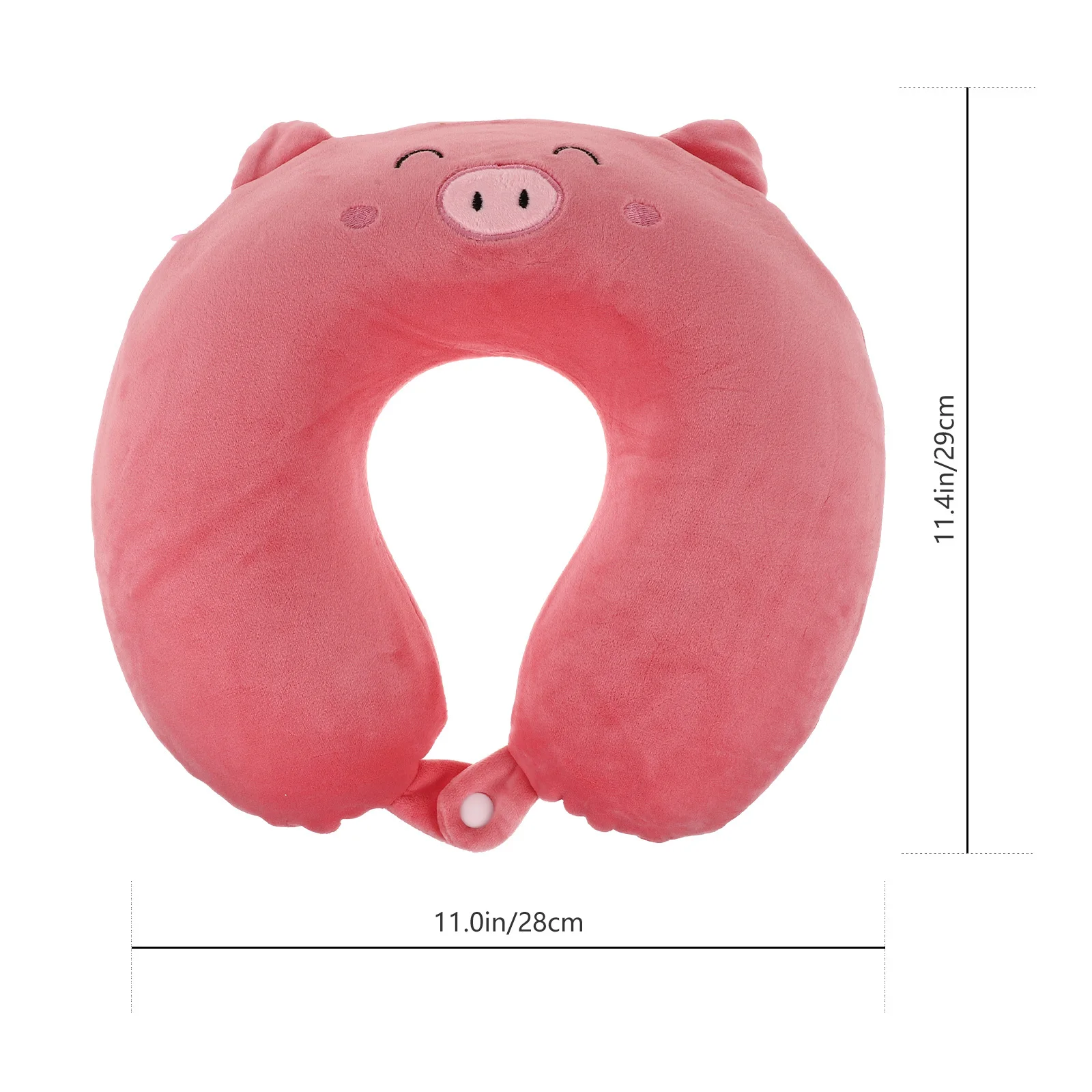 Almohada de soporte para el cuello, diseño en forma de U para viajes, vuelo largo, paseo en coche, cómoda columna Cervical, 1 Uds.