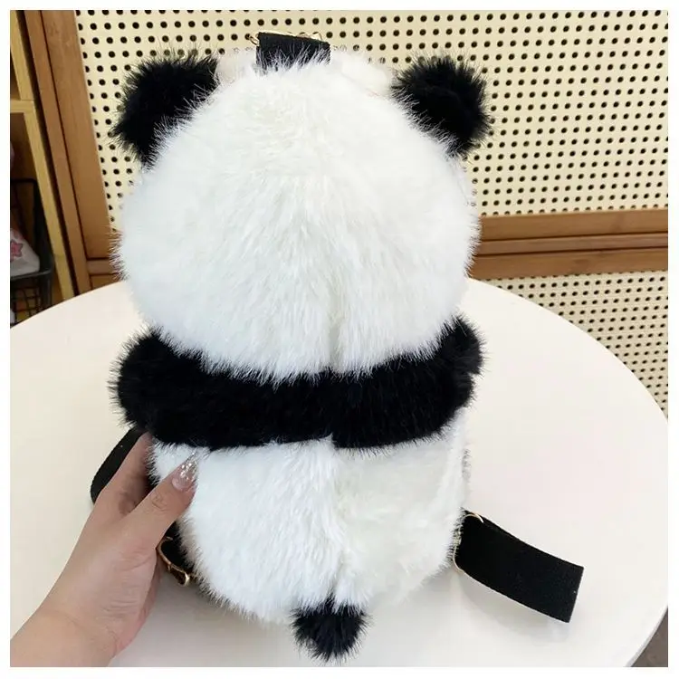 Kawaii Panda плюшевый рюкзак с милыми животными, плюшевая кукла, женская мягкая сумка через плечо для путешествий, вечеринки, женский подарок на день рождения