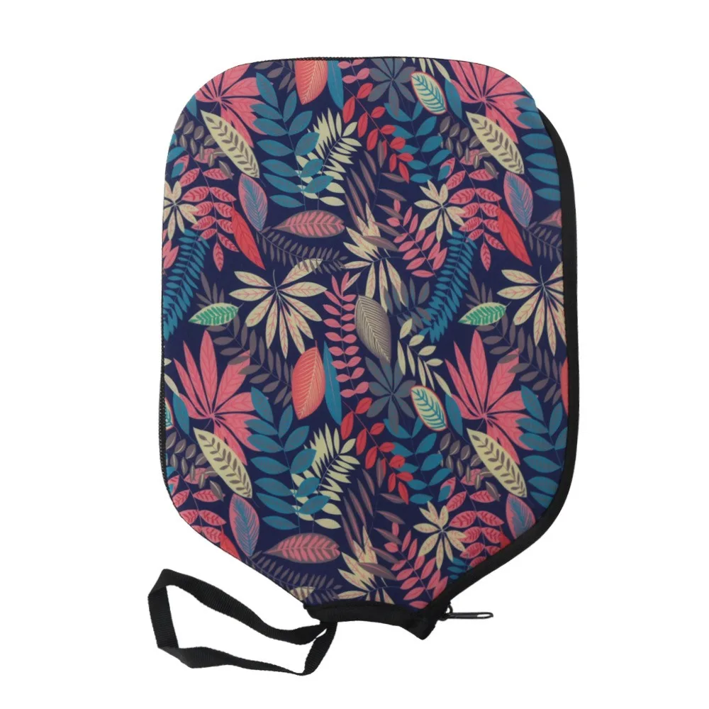 Colorful Neoprene Pickleball Racket Sleeve Case Durable Pickleball Paddle Cover Storage Waterproof Protector Bag