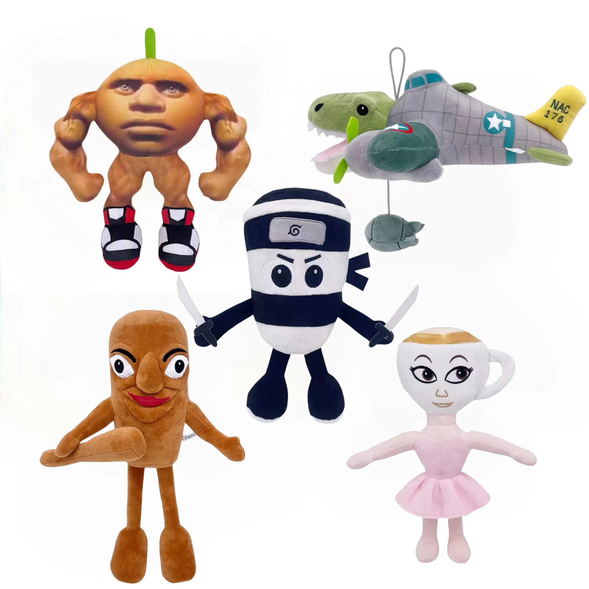 NIEUWE HOT Tralalelo Tralala Pluche Tungtung Italiaanse Brainrot Al Tralalero Tralala Pluche Pop Gevuld Zacht Kussen Aangepaste Speelgoed