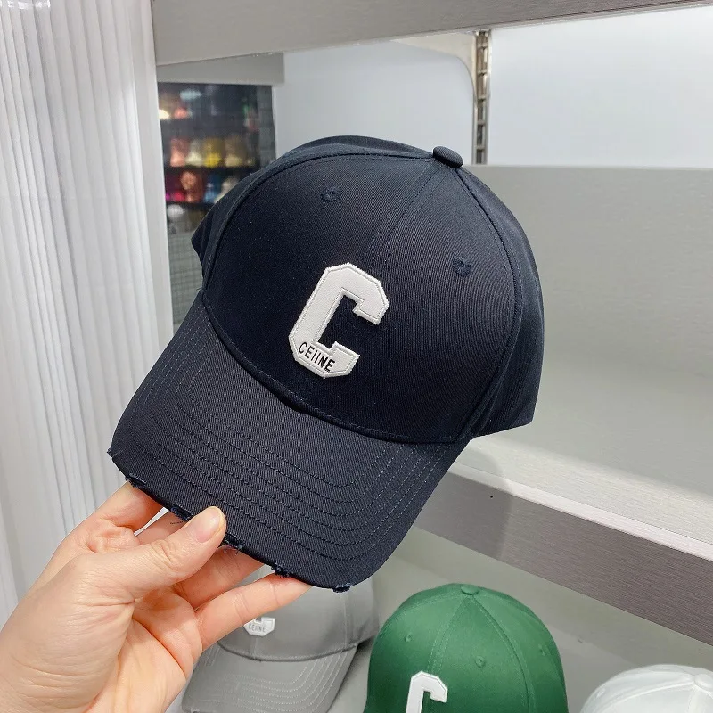 South Korea\'s Dongdaemun new C letter baseball cap ins female Korean version of the fashion trendy brand peaked cap face cap