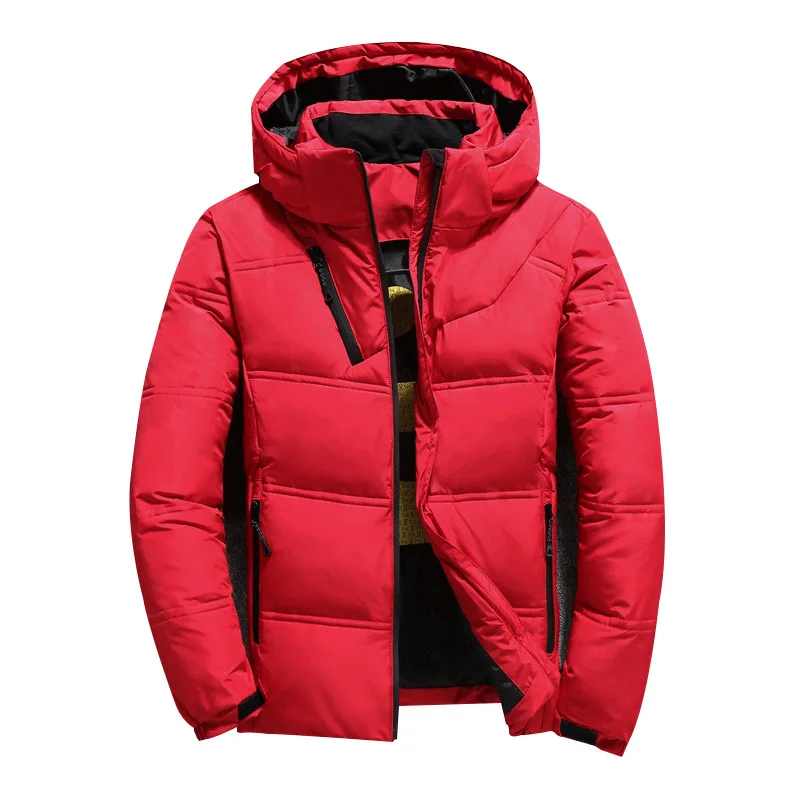 Cappotti con cappuccio Multi-tasca piumino d'anatra bianco giacche a vento soprabito 2022 piumino da neve invernale uomo Casual parka caldo spesso