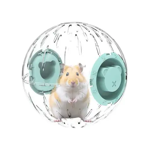 Guinea Pigs Running Ball Toy Comfortable Stress Relief Hamster Ball Transparent Spacious Space Pet Wheel For Home Living Room