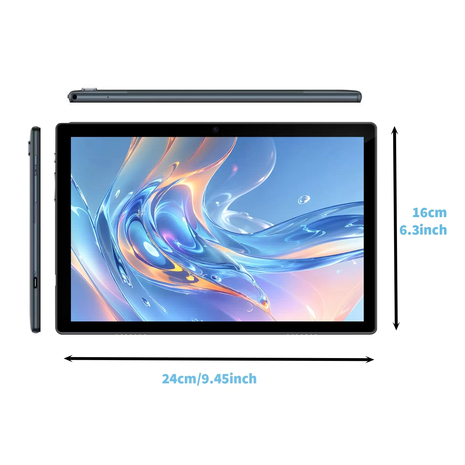 Relndoo 10.1-Inch Tablet Android 14, 8GB(4+4GB Expanded) RAM 64GB ROM, IPS HD Screen, 5MP+8MP Dual Camera, WiFi, BT 5.0, Type C