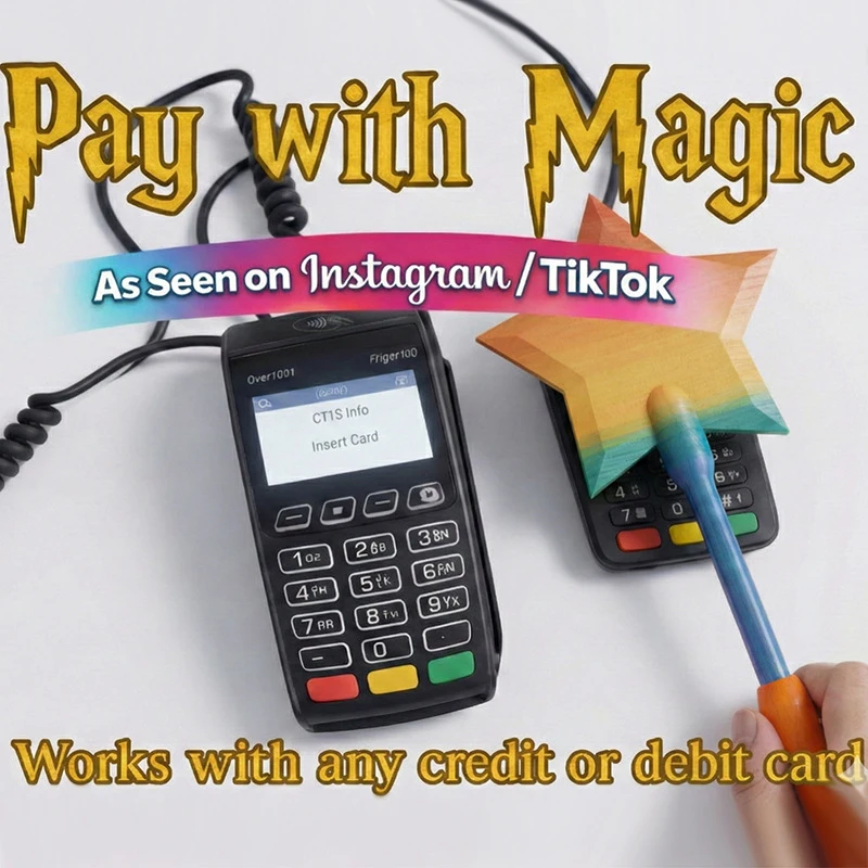 Cross-Border3D Printed Wand Tap to PayStarlight Magic Wand Non-Contact Payment Card Holder Retractable
