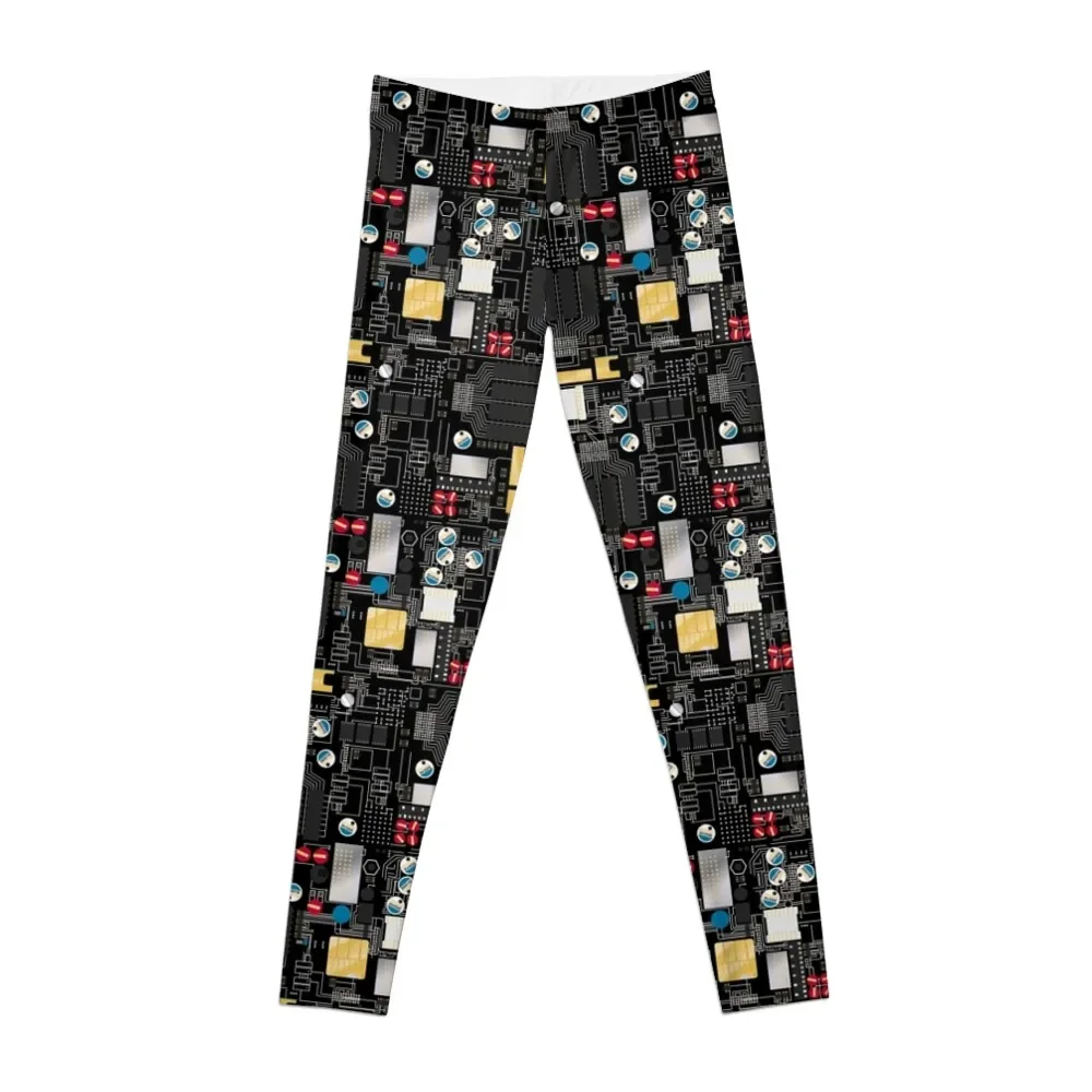 

Black circuit board Leggings Women's tights Leginsy push up Sports female legging gym Womens Leggings