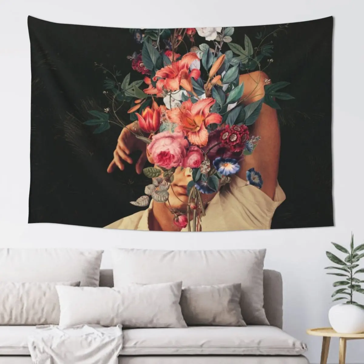 

Roses Bloomed every time I Thought of You Tapestry Wall Mural Home Supplies Home Decorators Wall Art Tapestry