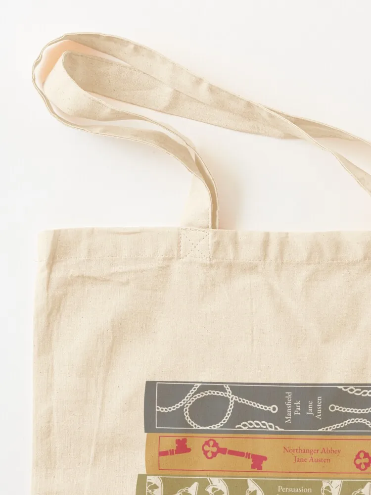كومة من كتب جين أوستن حمل حقيبة حمل حقائب الرجال حقيبة تسوق بعجلات حقائب النساء أكياس التسوق #3