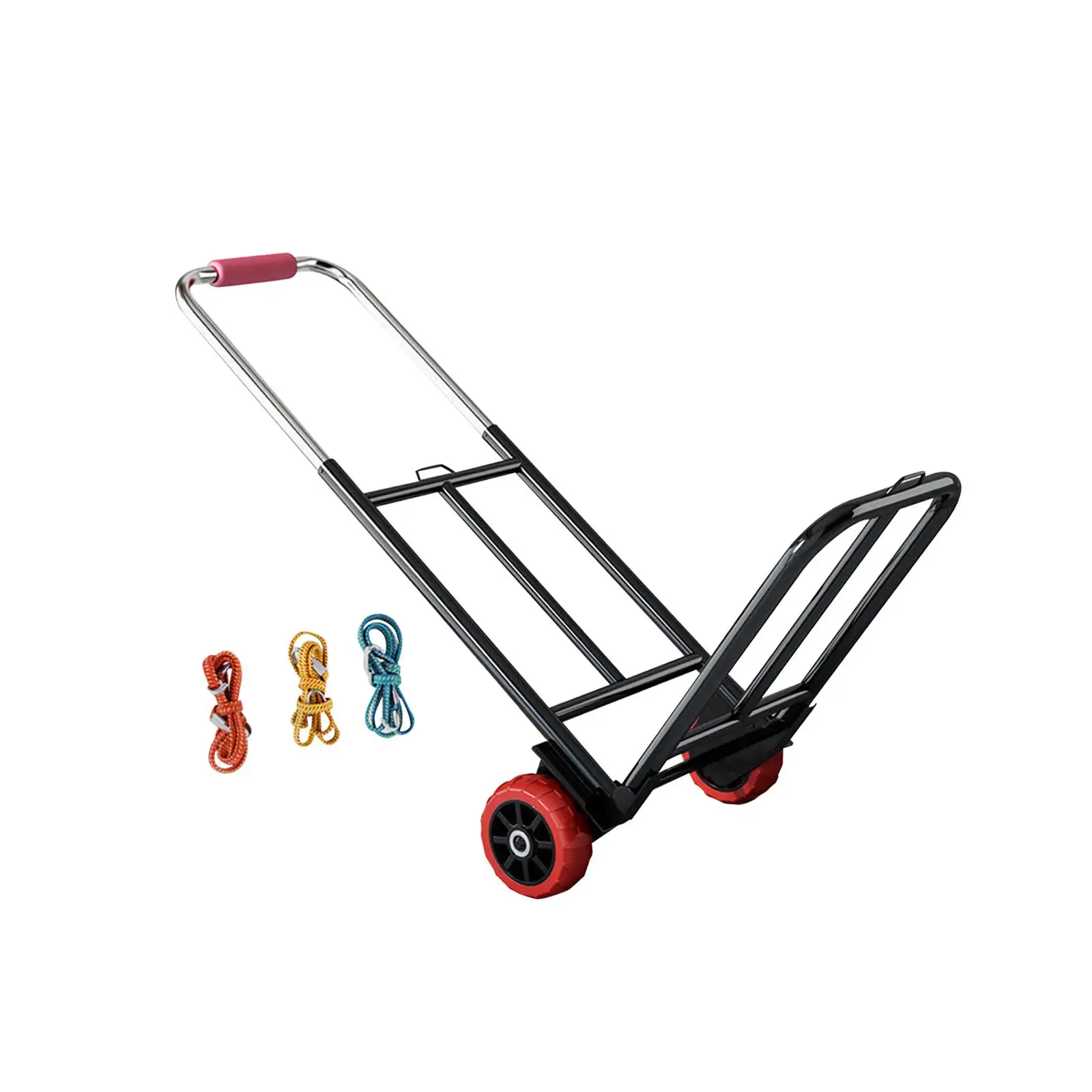 Folding Hand Truck Folding Hand Cart Adjustable Portable Foldable Platform Truck Cart for Office Transportation Travel