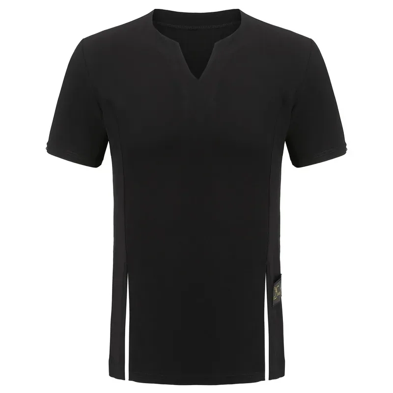 

DY20Men Latin Dance Only Short shirt Garment Dance Waltz Ballroom Dance Garment Performance latin man shirts Garment Top25