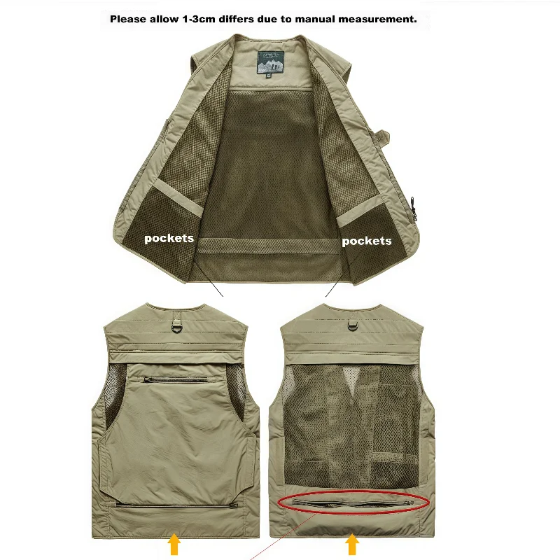 2026 남성 캐주얼 메쉬 조끼 다기능 아웃도어 캠핑  - Outdoor Camping Logo 리뷰 및 가격