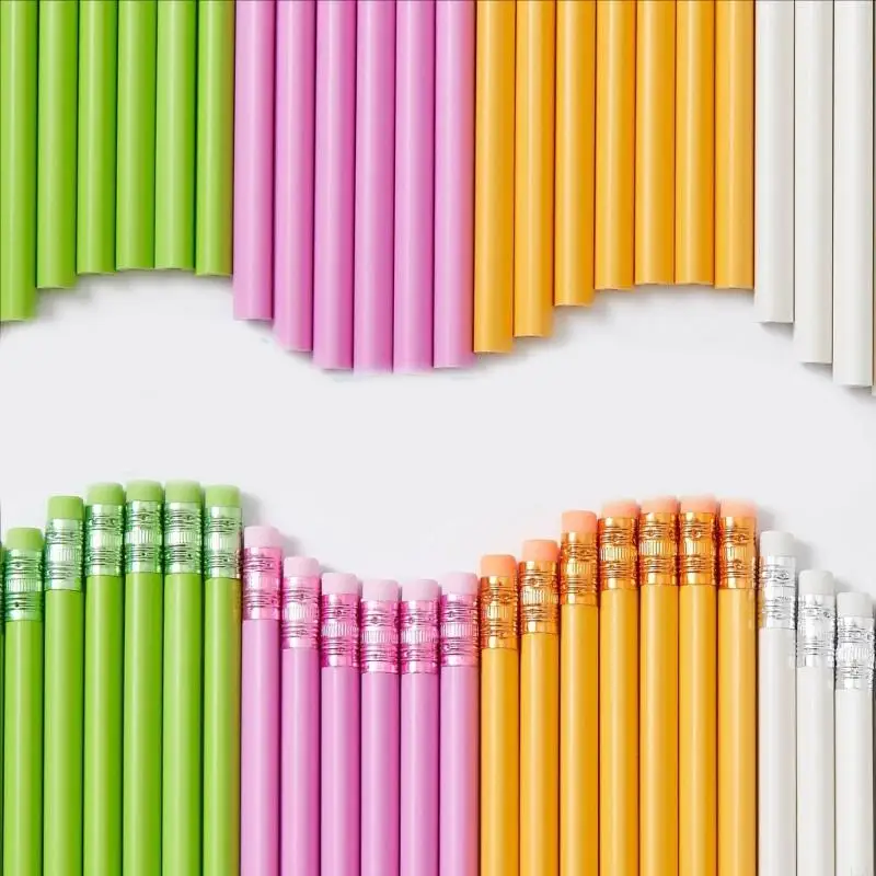 LXAA 30 PCS مثلث أقلام الرصاص كتابة أقلام الرصاص أقلام الرصاص برصاصات الرصاص اللوازم المدرسية للطلاب المعلمين