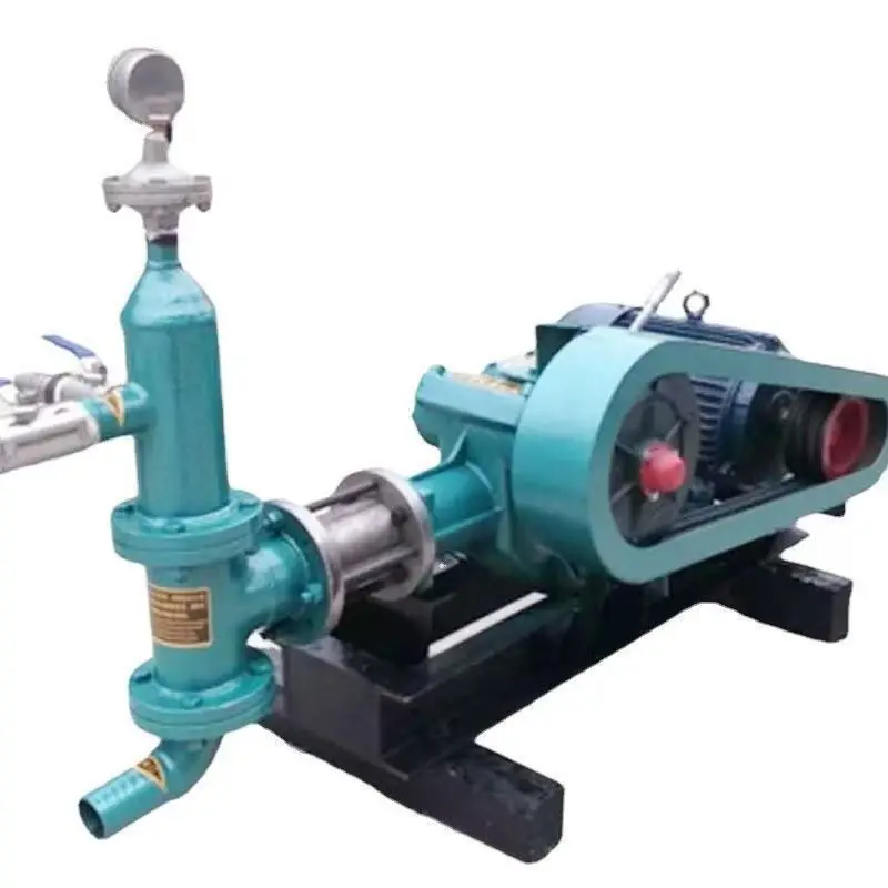 Piston Mortar Grouting Pump Cement Double Inlet and Double Outlet Grouting Machine Small High Pressure Mortar