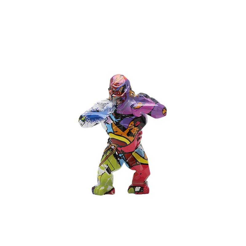 

Creative orangutan resin crafts home living room office bedroom desktop soft decoration ornament