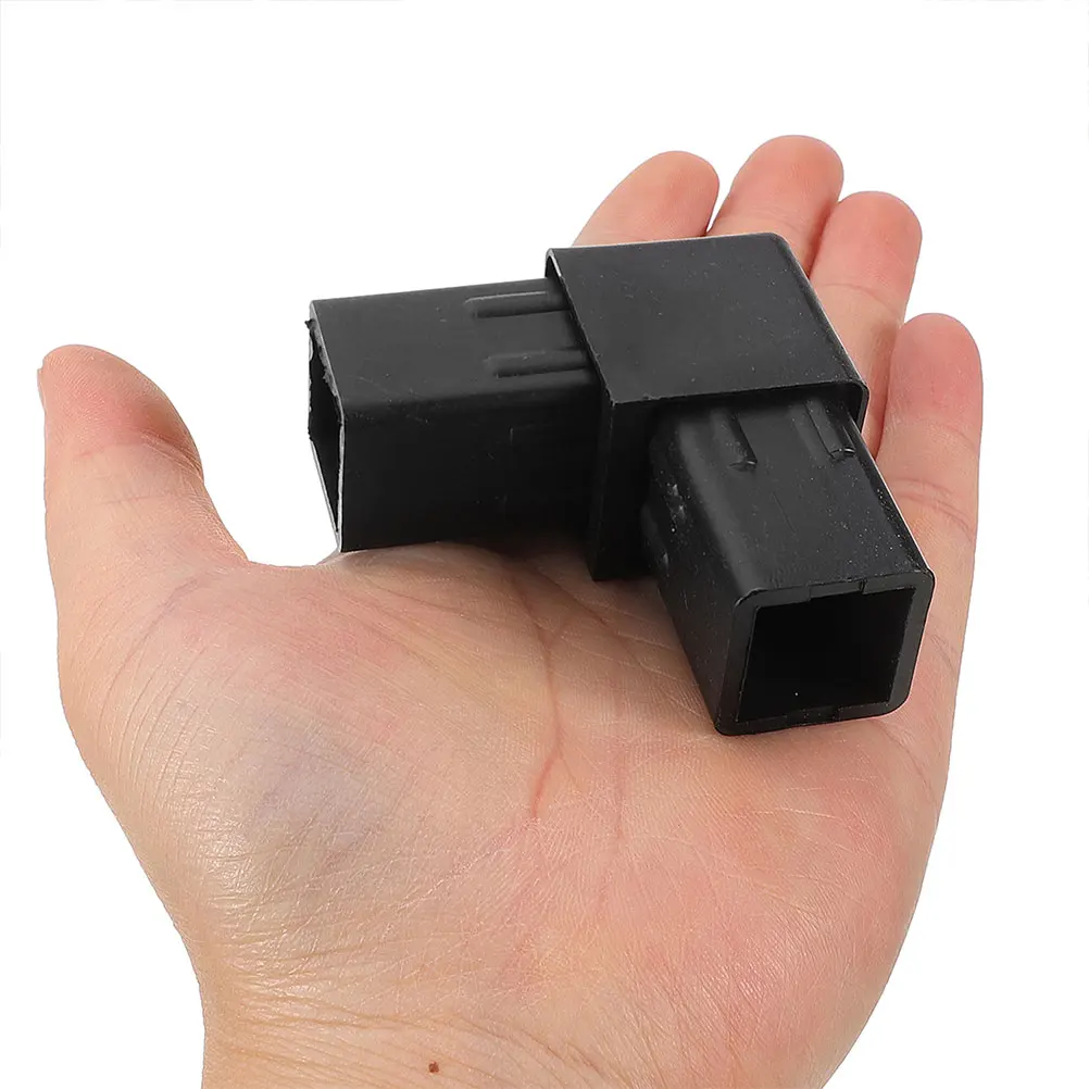 

20pcs Square Tube Plastic Connectors Durable Mount Joint For Air Conditioner Bracket Support Frame Precision Coupling Tube