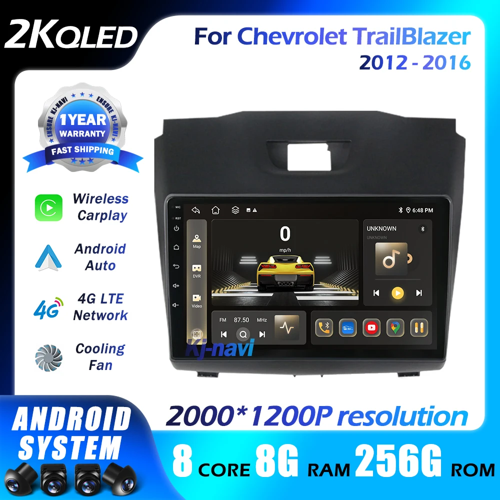 

Android 14 Car Radio For Chevrolet TrailBlazer 2012 - 2016 Multimedia Navigation Player CarPlay Unit No DVD QLED 5GWIFI DSP 4G