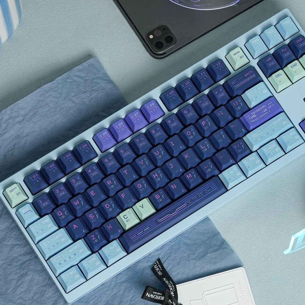 Neon PBT Personality Original Height Keycap Compatible with magnetic axis and other cross shafts