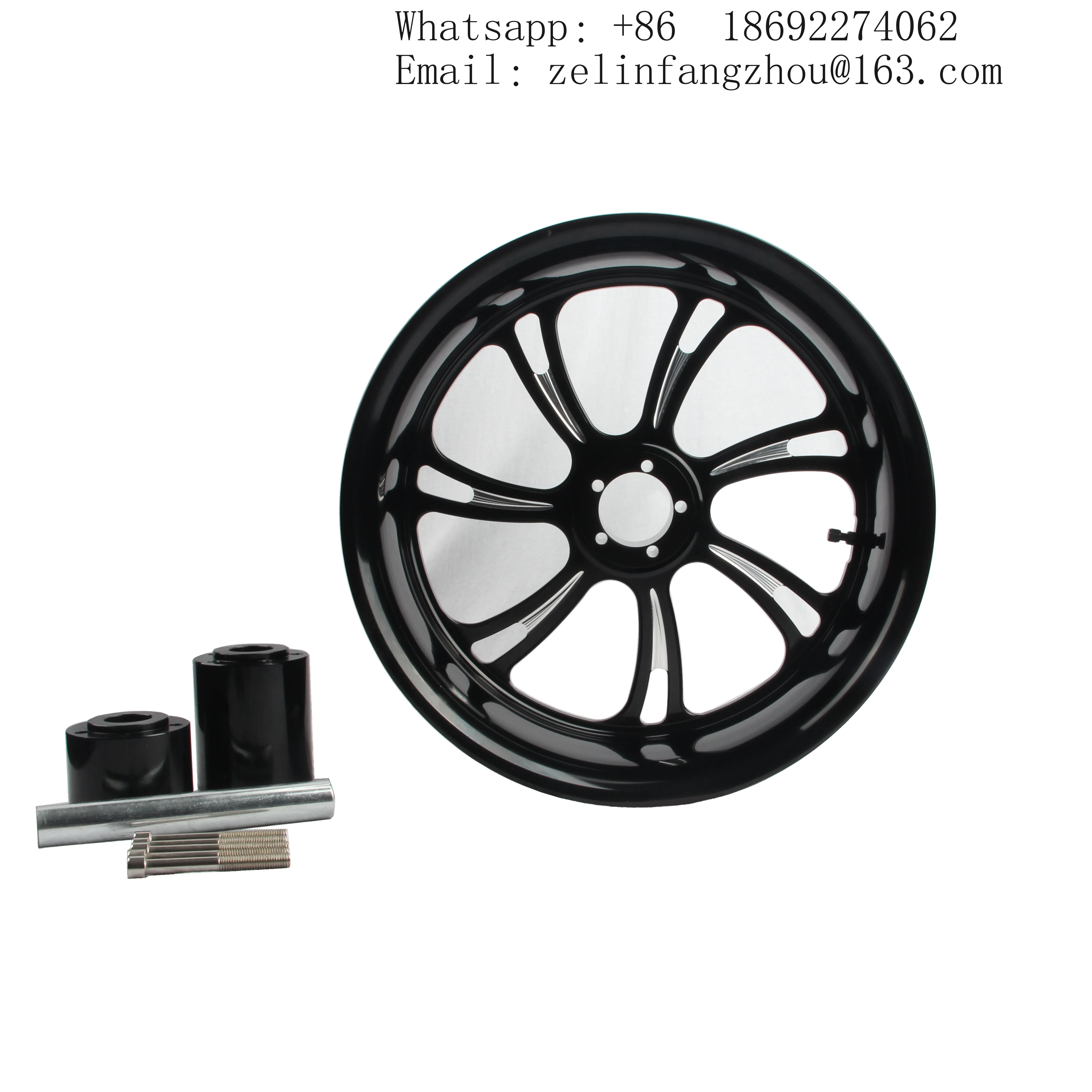 18x8.5 Inch New Design Alloy Motorcycle Rear Wheel Rim Fit Harley for 240-260 Wide Tire