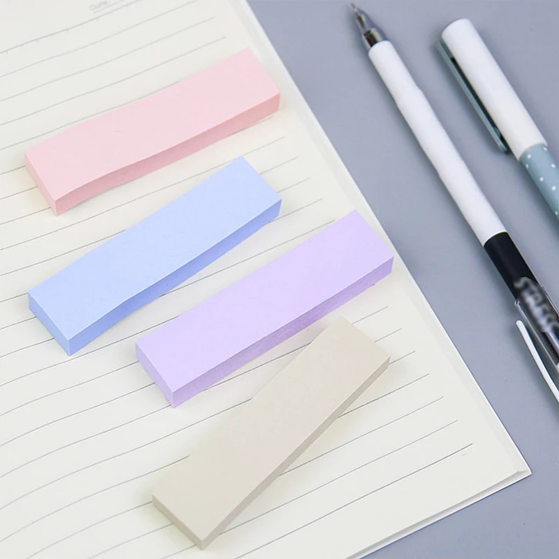 400 Sheets Macaron Color Sticky Notes Paster Sticker Index Flags Key Points Label Bookmark School Office Supplies Stationery