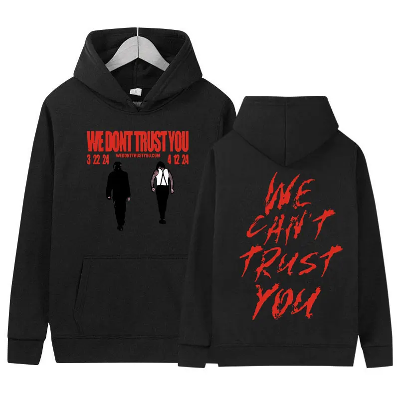 2024 Future Metro Boomin We Don't Trust You Album Pullover Hoodie Men's Hip Hop Vintage Fashion Oversized Sweatshirt Streetwear