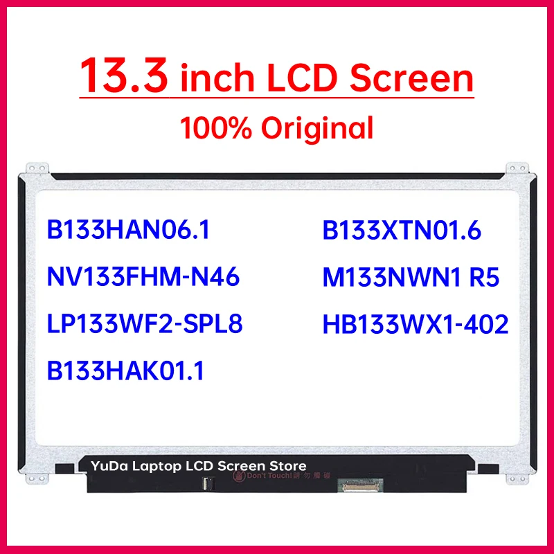 13.3 Inch Laptop LCD Screen For Lenovo ThinkPad L390 Type 20NR 20NS L380 20M5 20M6 Display Matrix Panel Replacement HD / FHD