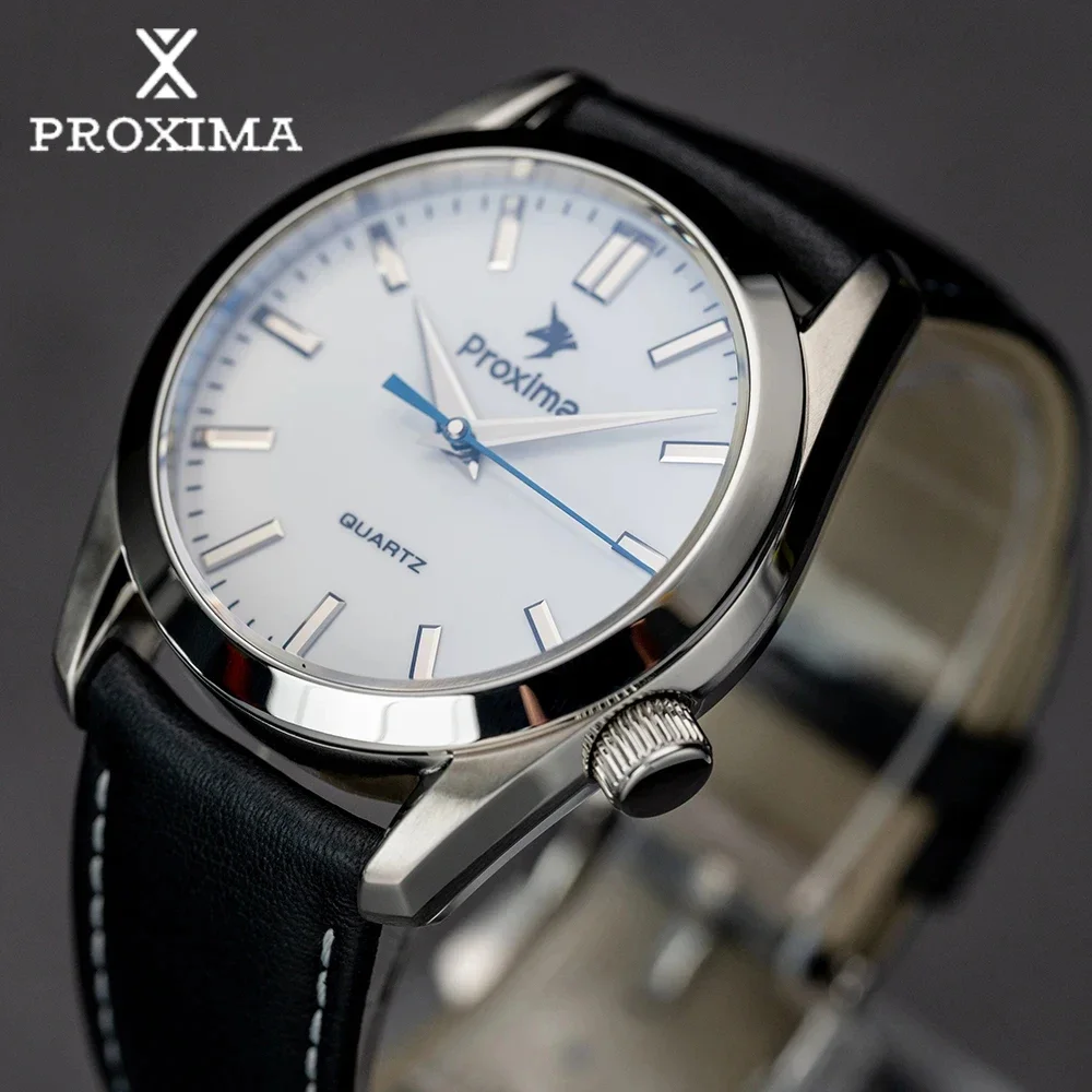 

Proxima PX1691 2023 New 38MM Men Retro Mechanical Watch PT5000 Luxury Stainless Steel AR Sapphire Crystal Glass 100m Waterproof