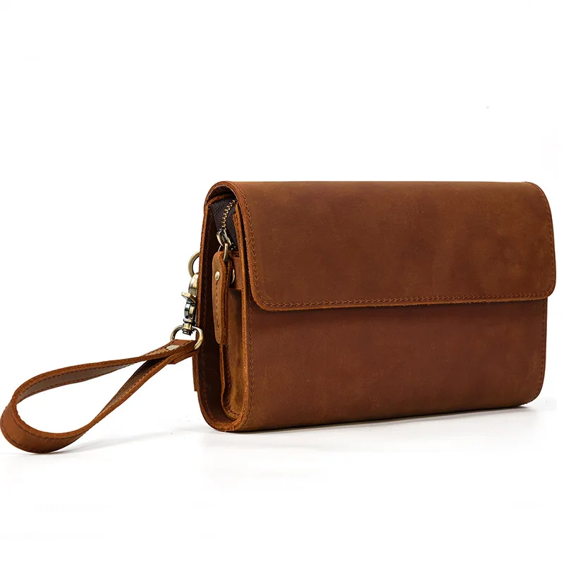 ธุรกิจกระเป๋าสตางค์ยาวผู้ถือบัตรย้อนยุคแฟชั่นกระเป๋าสตางค์ผู้ถือบัตรกระเป๋าหนัง Сумочк MHQB