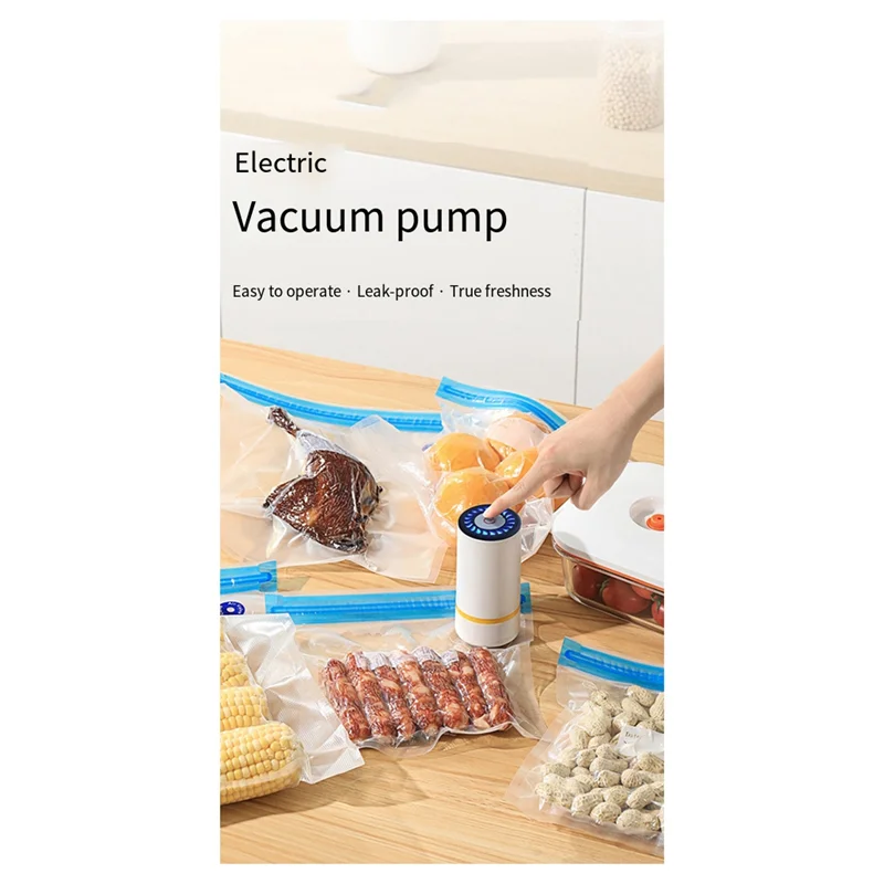 FZFZ Mini scelleuse sous vide Portable USB Rechargeable scelleuse sous vide comprend 10 sacs réutilisables idéal pour la cuisine, le barbecue et les voyages