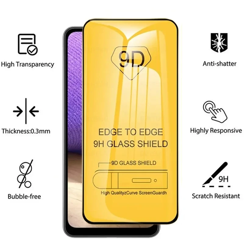 1-4 قطعة 9D الزجاج المقسى ل شاومي بوكو X5 برو X4 X3 F4 F3 F5 MI 11T 12T حامي الشاشة ل Redmi نوت 12 برو نوت 11s الزجاج