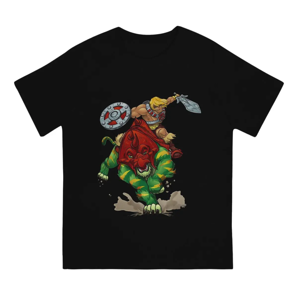 Battlecat He Man Masters Of The Universe T Shirt Punk O-Neck TShirt Polyester Tops