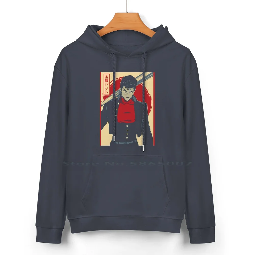 Metal Bat Pure Cotton Hoodie Sweater 24 Colors One Punch Man Anime And Manga Bad Bat Garou Genos Hero Japanese Metal