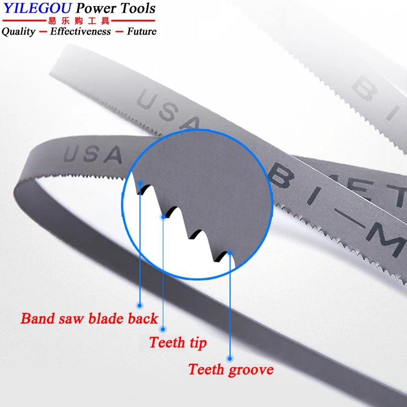 2 piezas 1140 1332 1575 1790 2240 2560mm M42 Hoja de sierra de banda bimetálica. Hojas de Sierra bimetálicas de 8" 9" 10" 12" 14" y 16 pulgadas. Cuchilla de Sierra de banda de 13 19mm Se puede personalizar la longitud.