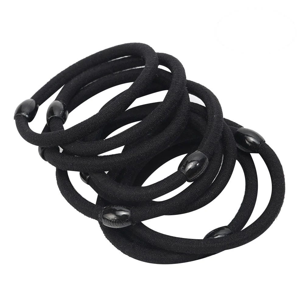 8 قطع من ربطات الشعر للنساء، أربطة شعر مرنة، حامل ذيل حصان أنيق، ملابس يومية، إكسسوار هدية باللون الأسود