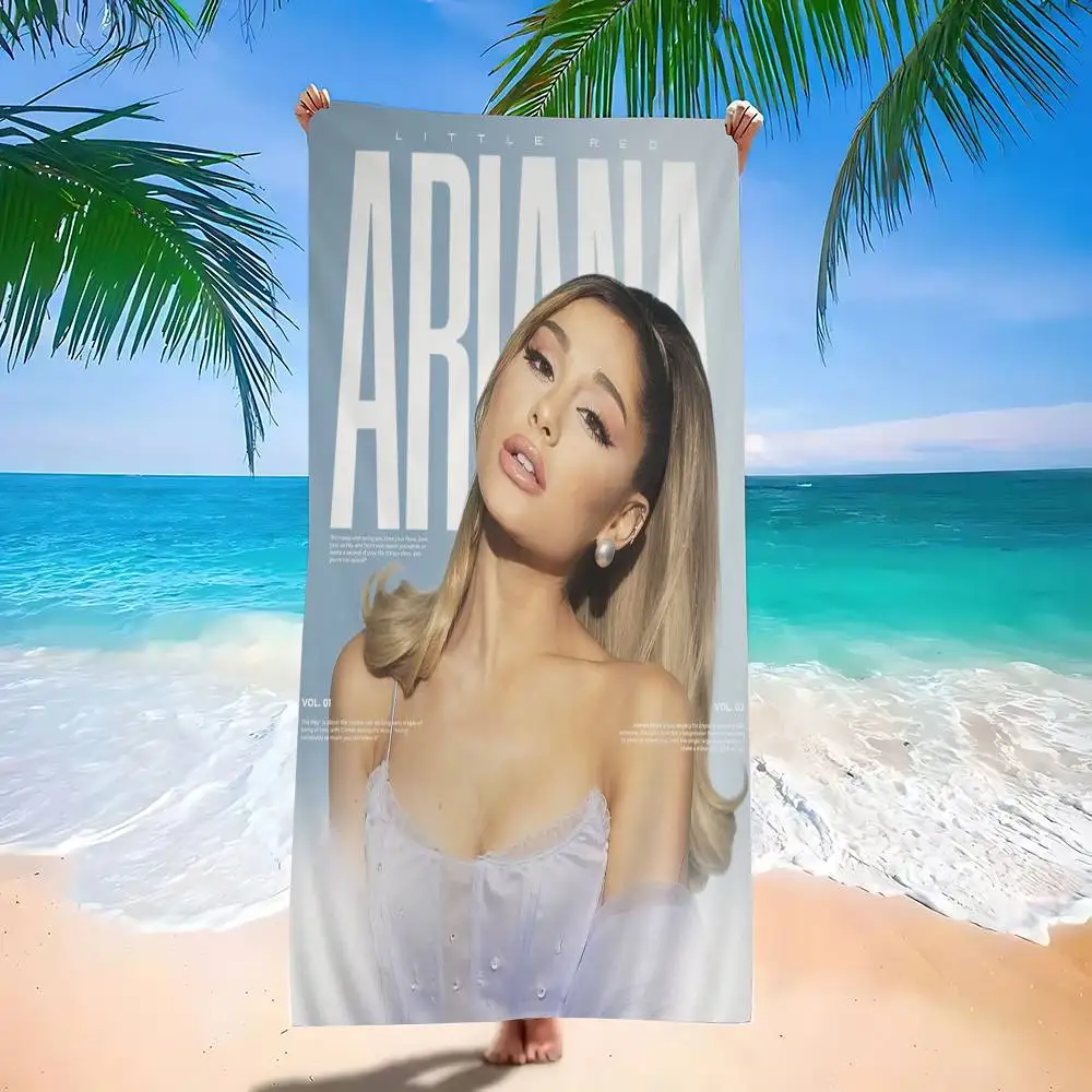 Singer A-Ariana-G-Grande Big Microfiber Beach Towels Quick Dry Towel Sand Beach Towels Pool Towel for Travel Swim Pool Yoga
