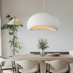 Nordic Wabi Sabi Style Led E27 Chandelier Lustre Dining Room Bedroom Hanghing Home Decor Bar Loft Pendant Fixtures Kitchen Lamp