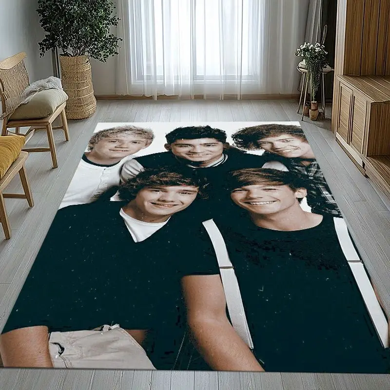 Fashion One D-Direction Boy Band Area Rug,Soft Non-Slip Carpet Mat for Living Room Bedroom Playroom,Sofa Floor Rug,Home Decor