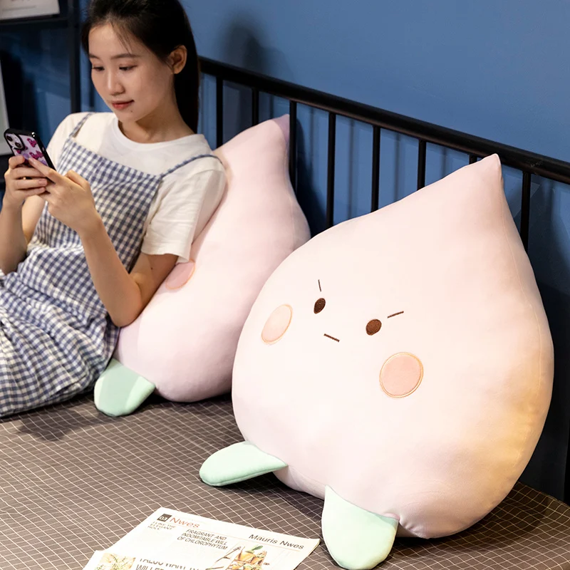 30/40/60cm Soft Cute Cartoon Fruit Plush Toy Kawaii Peach Expression Stuffed Pillow Toys for Home Decor Girls KidsBirthday Gifts