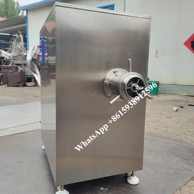 Frozen Meat Grinder Commercial 4Kw 500Kg Per Hours Full Automatic 304 Stainless Steel Fatty Whole Chicken Mincer Equipment