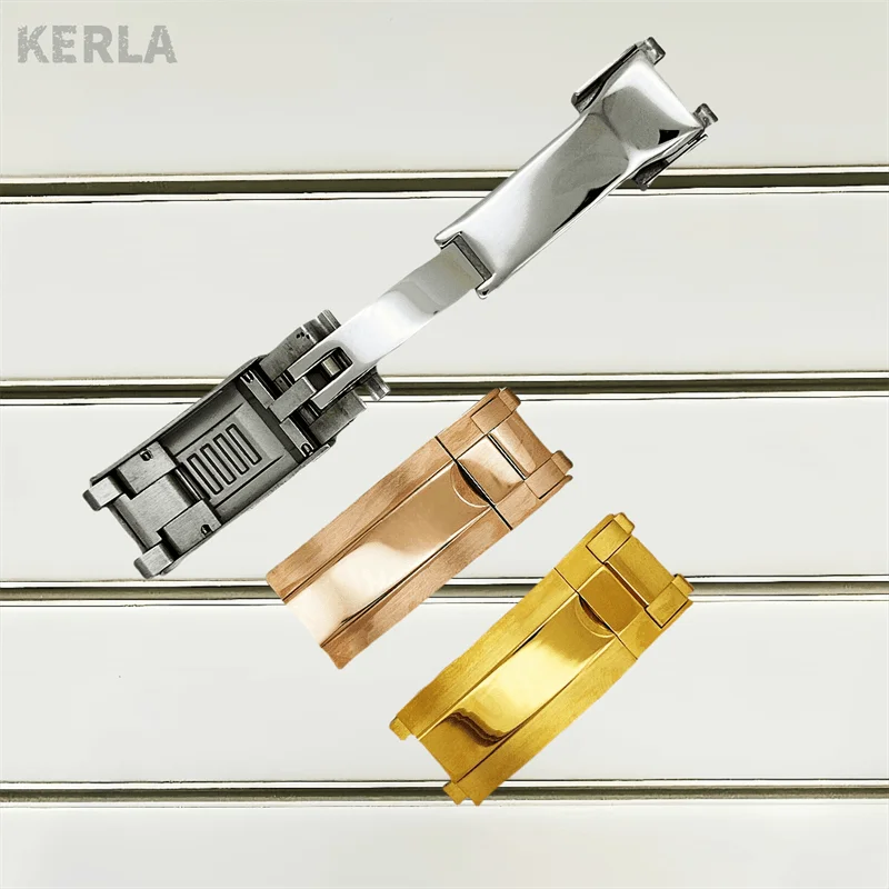 39,2mm Silber-Roségold Herrenuhr Stahlgehäuse für Daytona VK63 VK64 Quarzwerk Gehäuse Uhrenteile Zubehör Passend für 20mm Armband – Detail 12